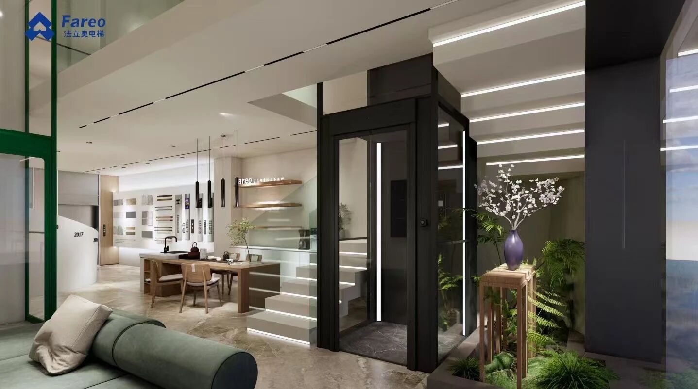 法立奥曳引式观光电梯厂家