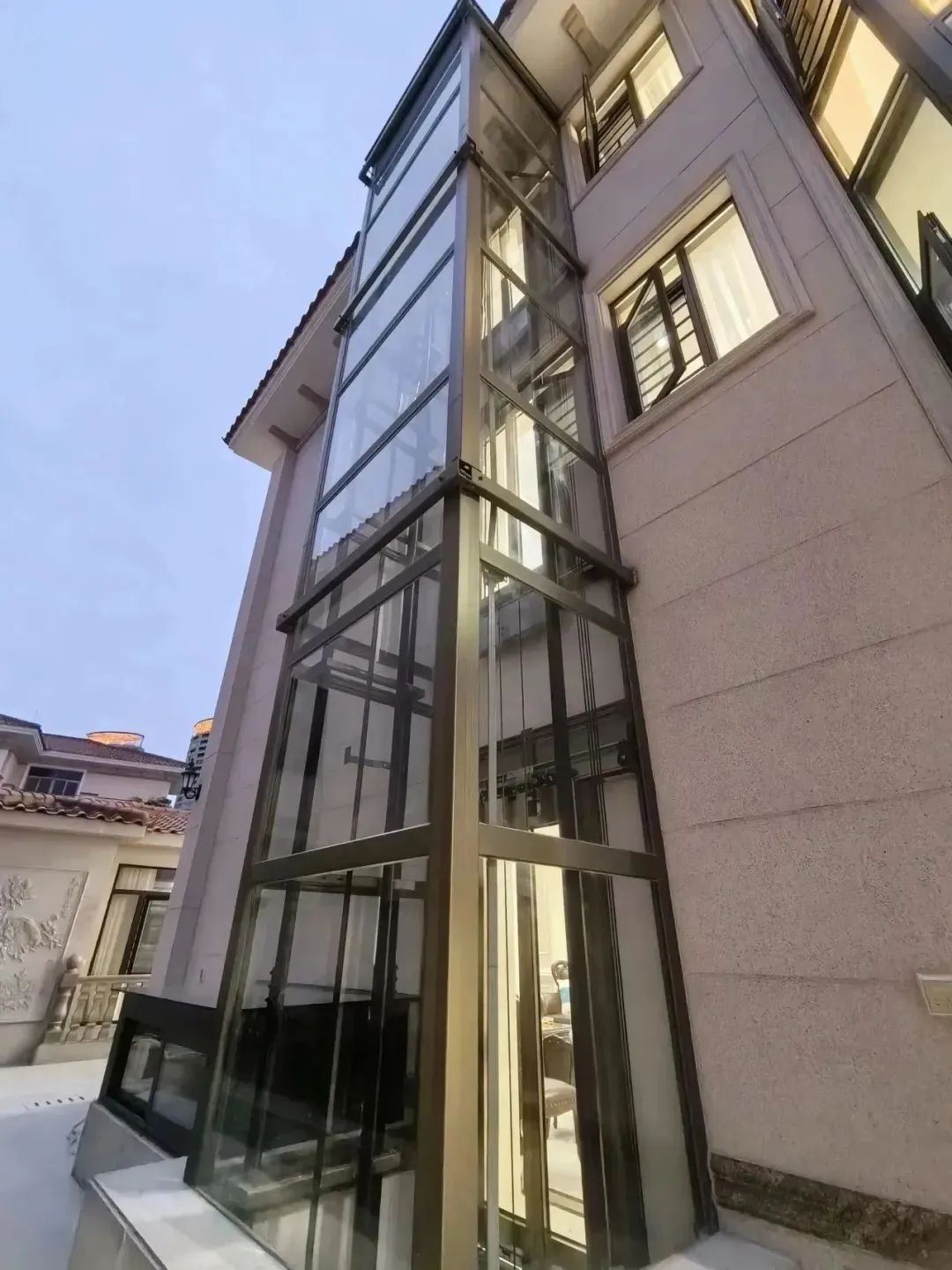 室外观光别墅电梯
